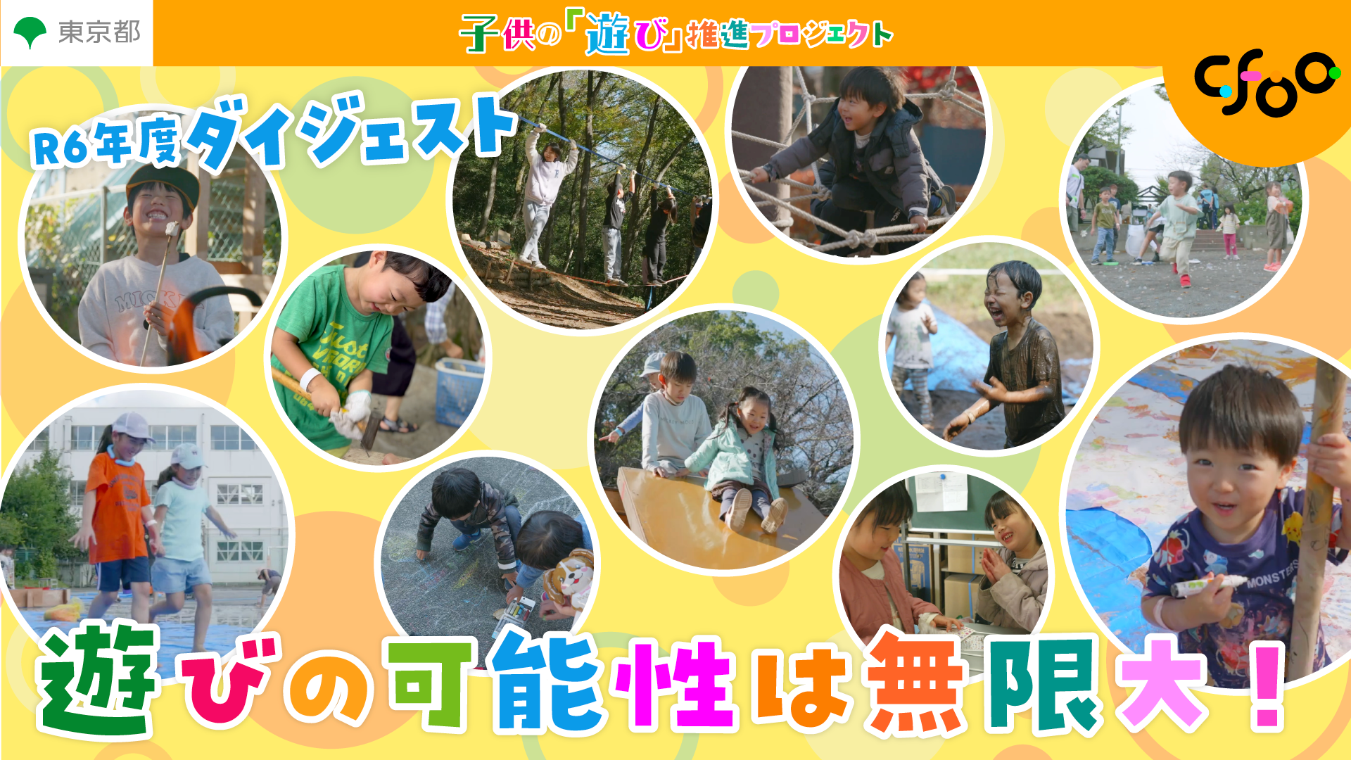 令和6年度子供の遊び推進プロジェクトのダイジェスト動画のサムネまとめ